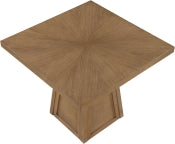 Fenwick 92.1cm Cane Oak Veneer Solid Wood Dining Table