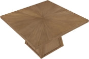 Fenwick 137.8cm Cane Oak Veneer Solid Wood Dining Table
