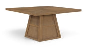 Fenwick 137.8cm Cane Oak Veneer Solid Wood Dining Table