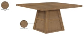 Fenwick 137.8cm Cane Oak Veneer Solid Wood Dining Table