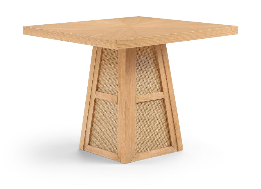 Fenwick 92.1cm Cane Oak Veneer Solid Wood Dining Table