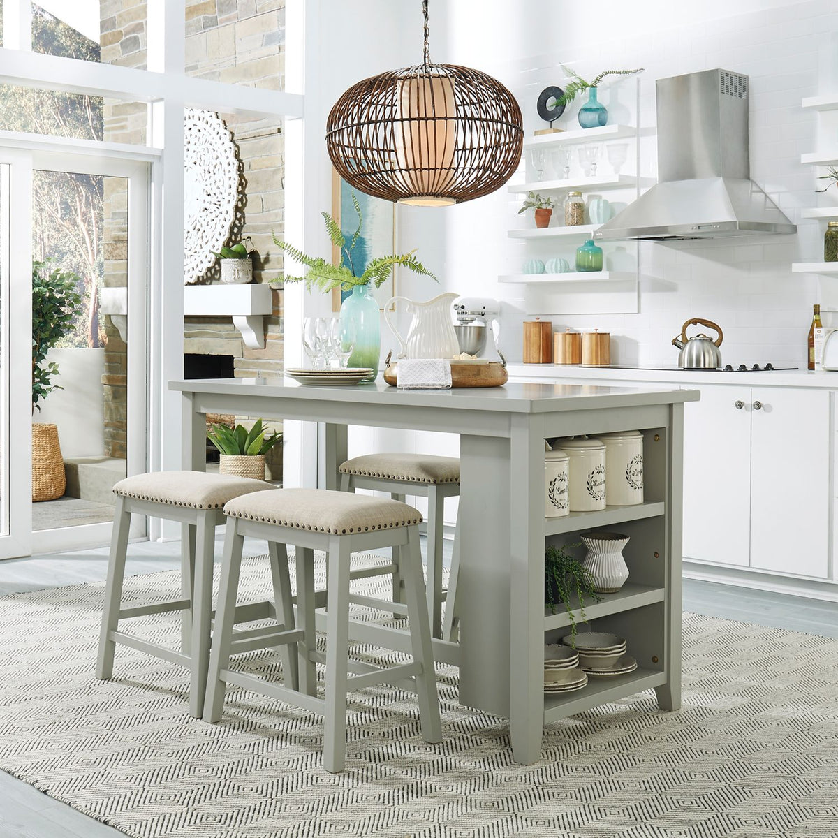 942 5-Piece Dining Set Grey