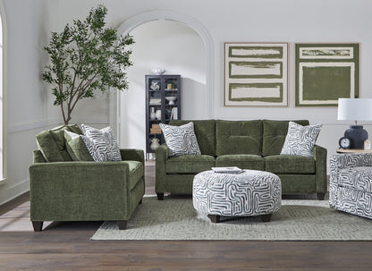 710 Stationary Sofa and Loveseat Set Olive