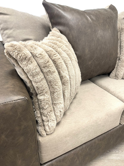 110 Sofa and Loveseat Set Latte