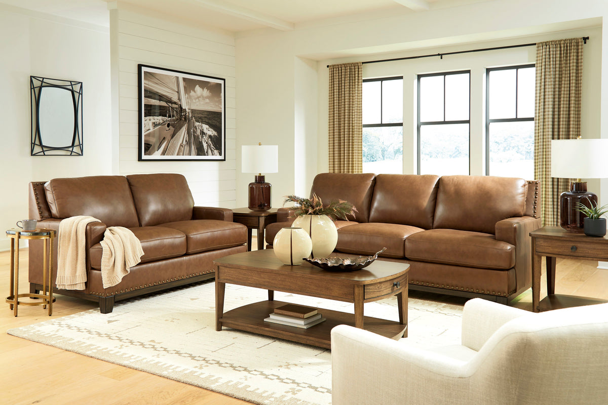 ASPC73109 Saonara Living Room Sofa Set Amber