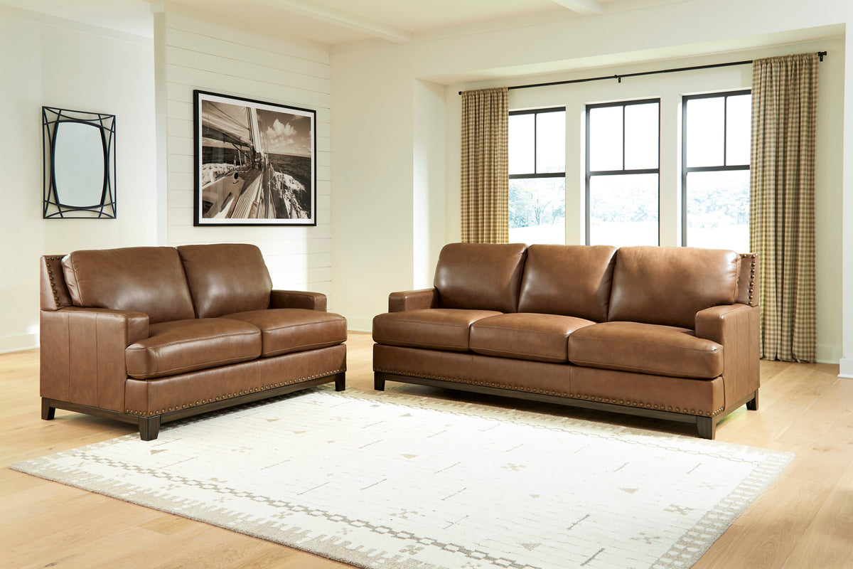ASPC73109 Saonara Living Room Sofa Set Amber