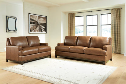 ASPC73109 Saonara Living Room Sofa Set Amber