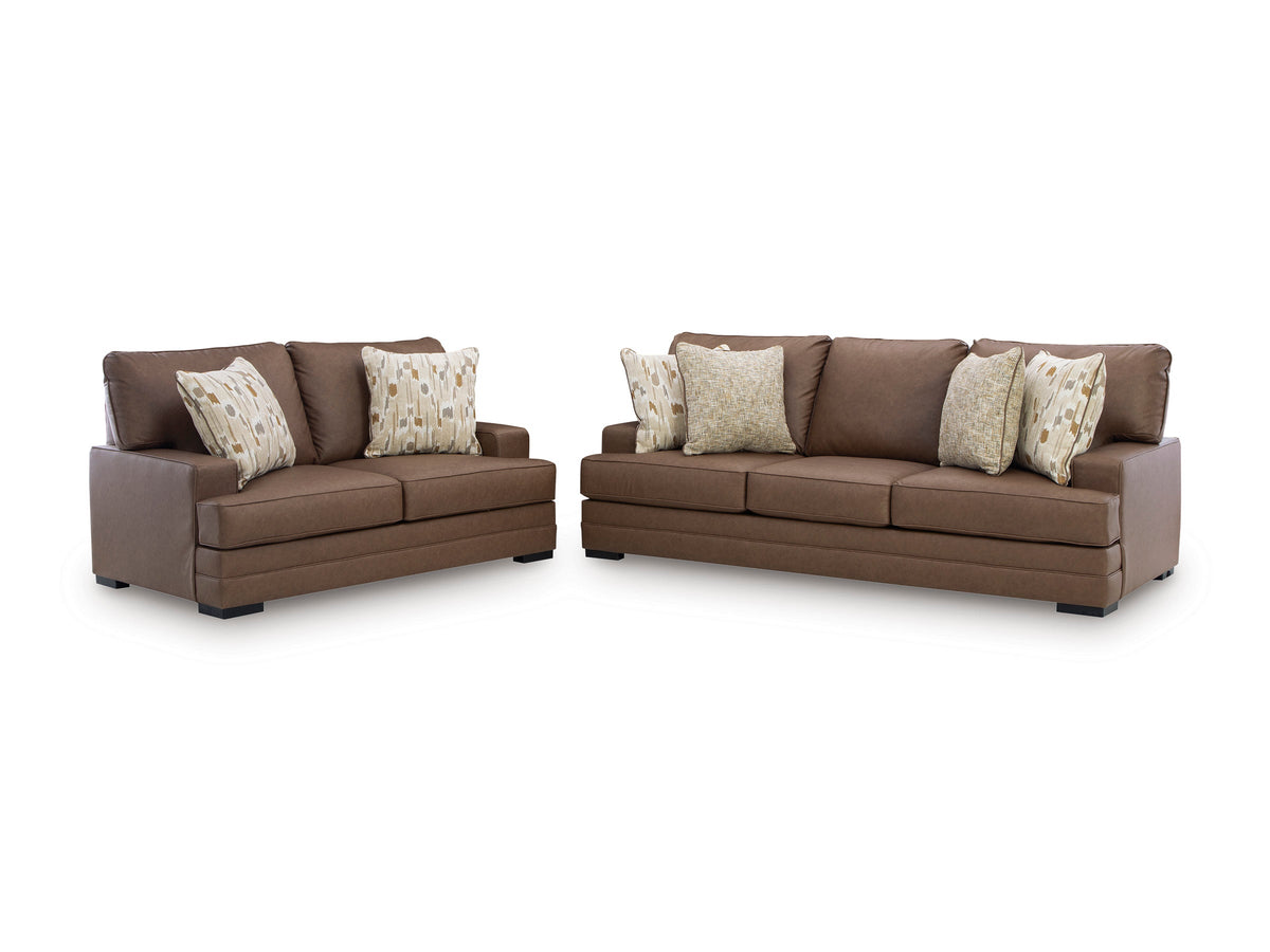 VillaCourt AS74909 Living Room Sofa Caramel