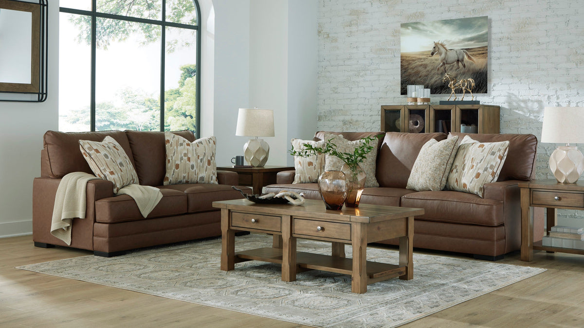 VillaCourt AS74909 Living Room Sofa Caramel