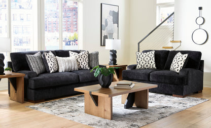 AS80404 Whitmore Loveseat Black Pearl