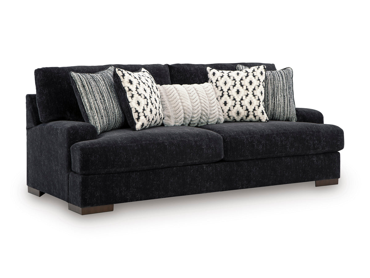 AS80404 Whitmore Loveseat Black Pearl