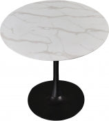 Holly 91.4cm Faux Marble Dining Table White