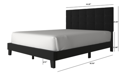 Black Platform Bed - Twin