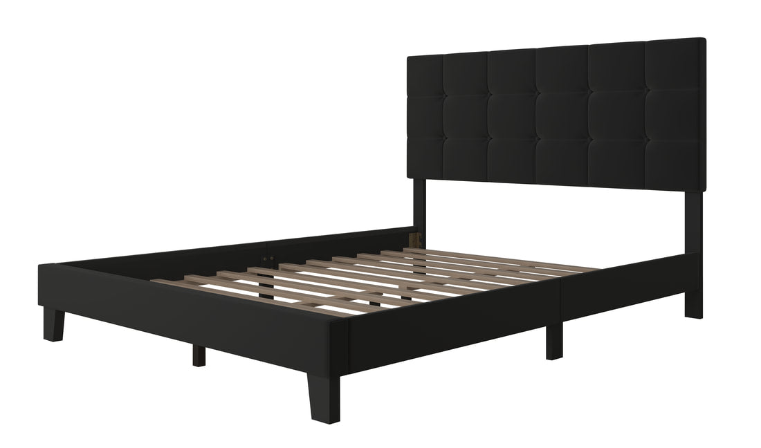 Black Platform Bed - Twin