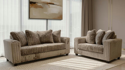 Gia S300 2-Piece Living Room Set Mocha