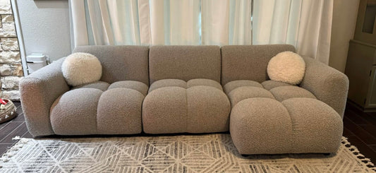 Modern Bouclé Cloud Sectional Sofa