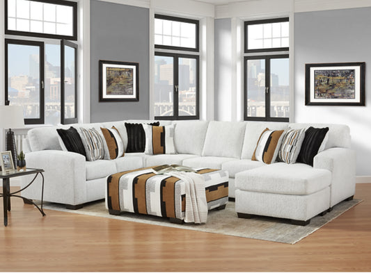 Shay Arctic Sectional w/ Ottoman
