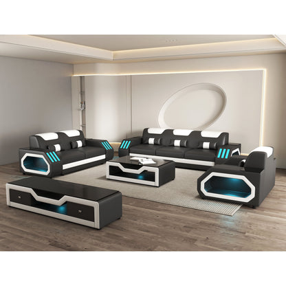 Matrix MI-9916A Living Room Set Black and White