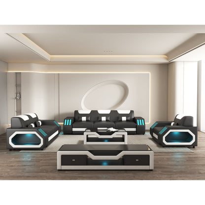 Matrix MI-9916A Living Room Set Black and White