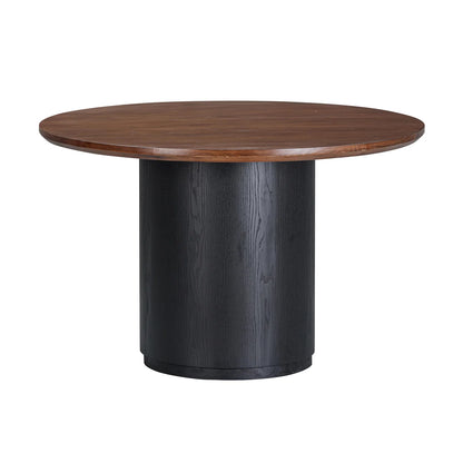 Marlow Wood Round Dining Table (Black)