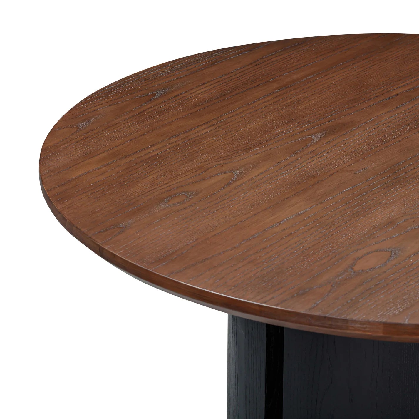 Marlow Wood Round Dining Table (Black)
