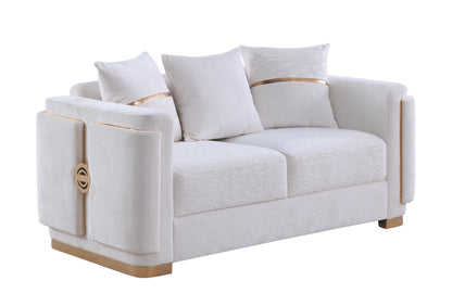 Capri S1001 Living Room Set White