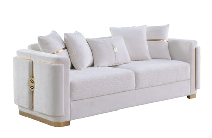 Capri S1001 Living Room Set White