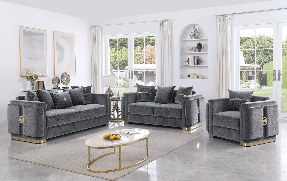 Capri S1001 Sofa Grey