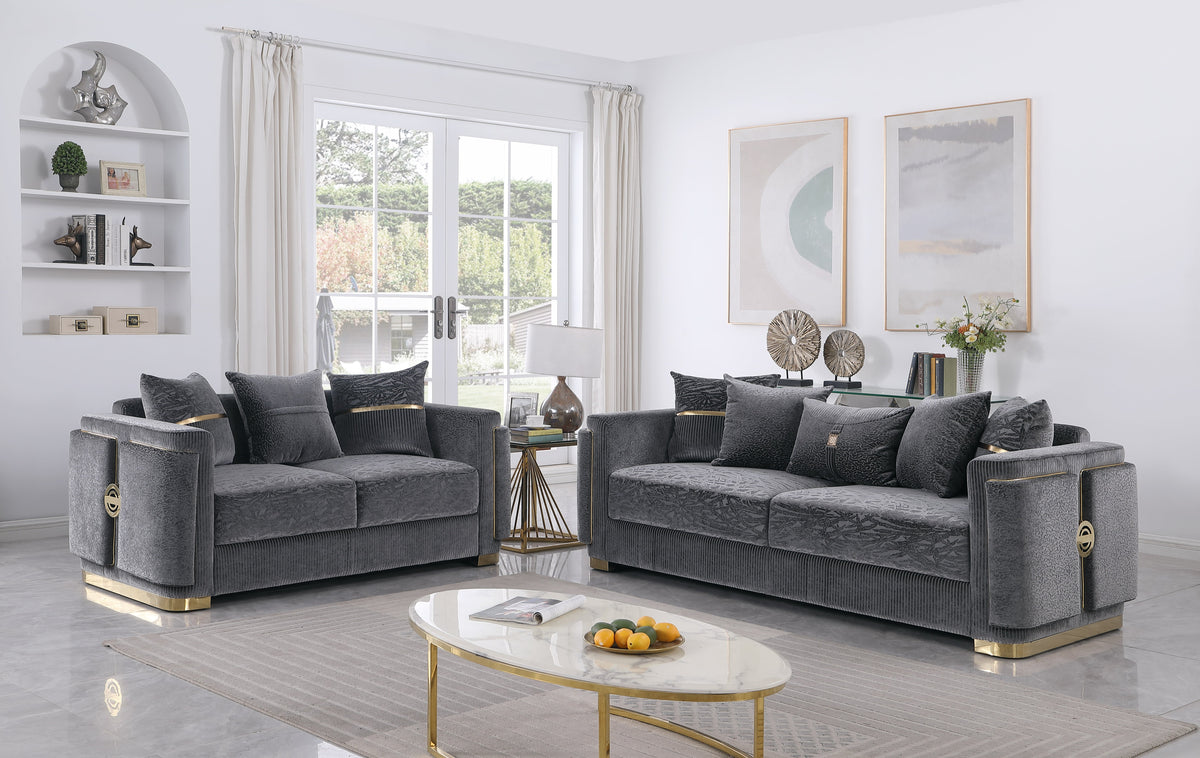 Capri S1001 Sofa Grey
