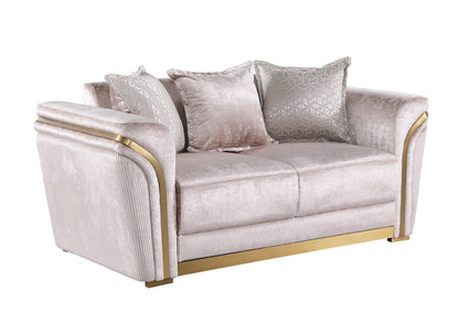 S1005 Torino Living Room Set Champagne