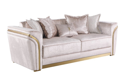 S1005 Torino Living Room Set Champagne