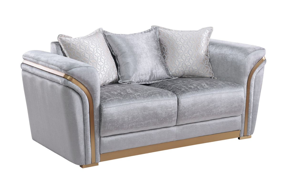 S1005 Torino Living Room Set Grey