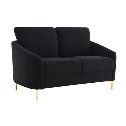 S160 Lila Sofa and Loveseat Set Black