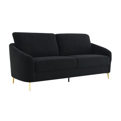S160 Lila Sofa and Loveseat Set Black