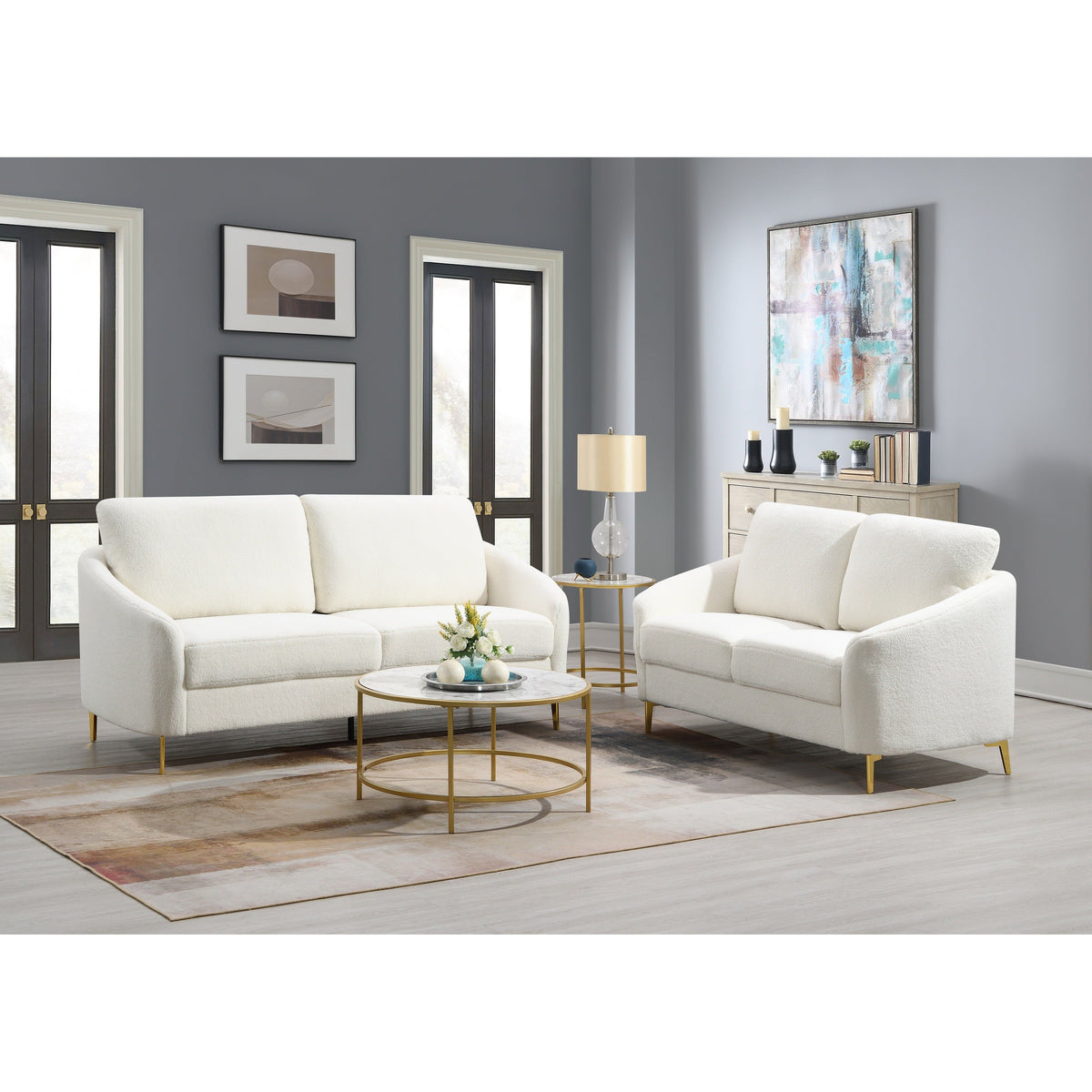 S160 Lila Living Room Furniture White
