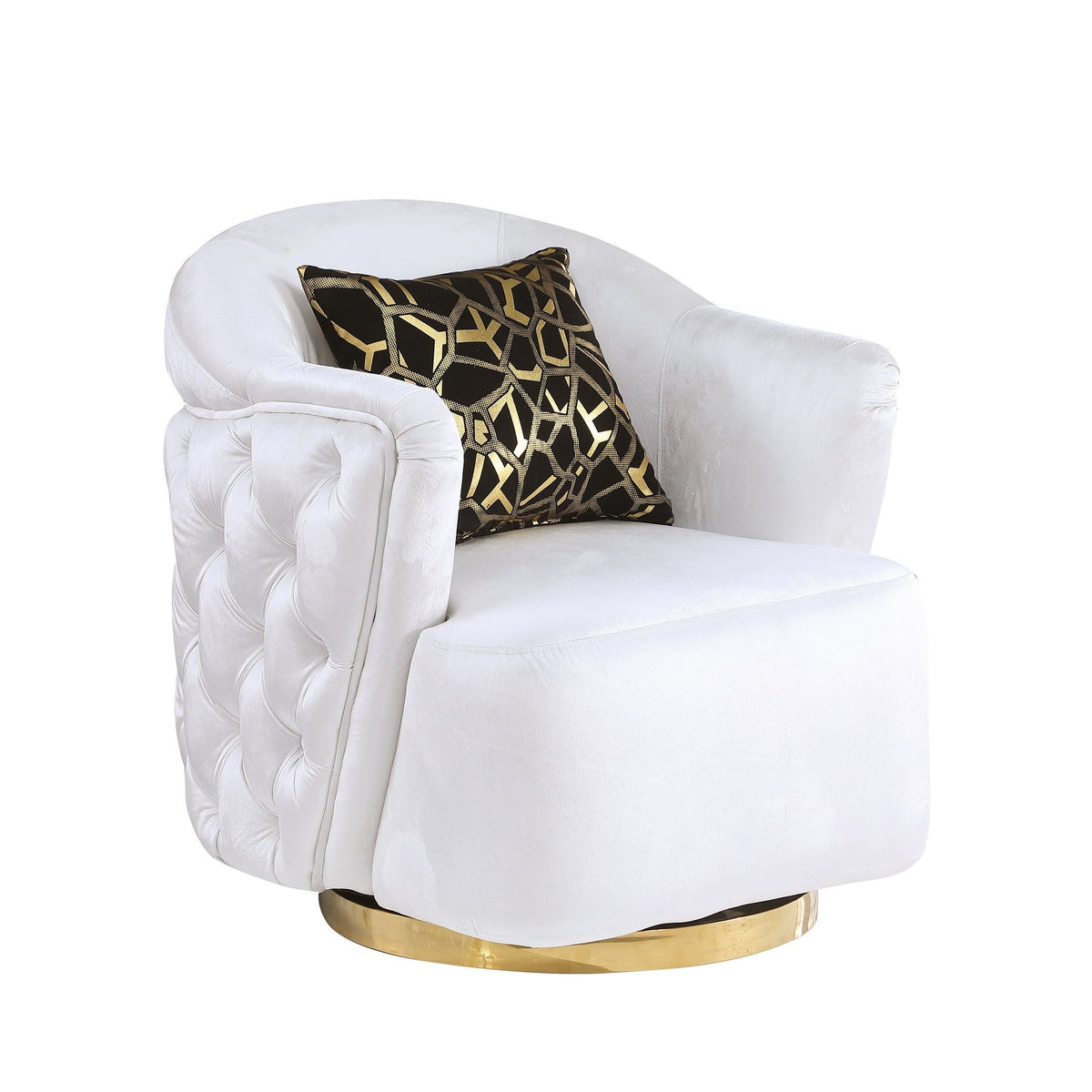 Mila S2004 2-Piece Living Room Set White