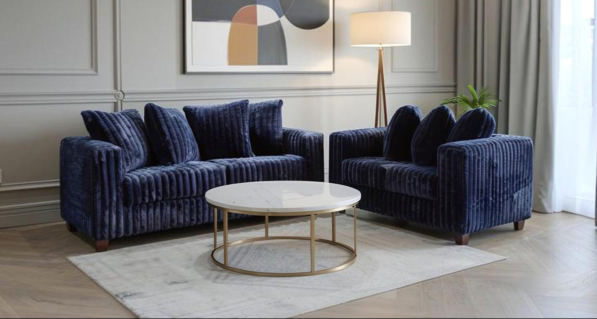 Gia S300 Living Room Set Blue