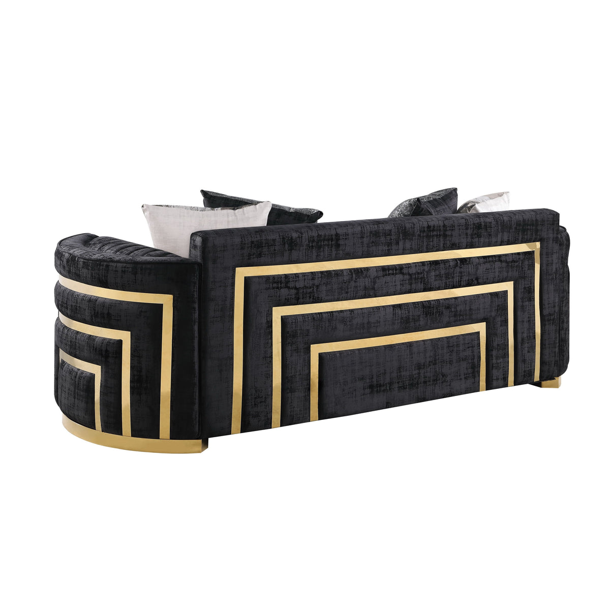 S3300 Minerva 3-Piece Living Room Set Black
