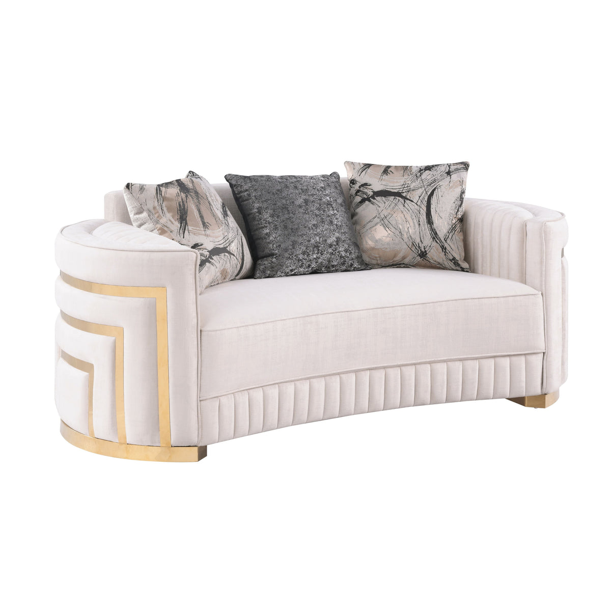 S3300 Minerva 3-Piece Living Room Set Cream