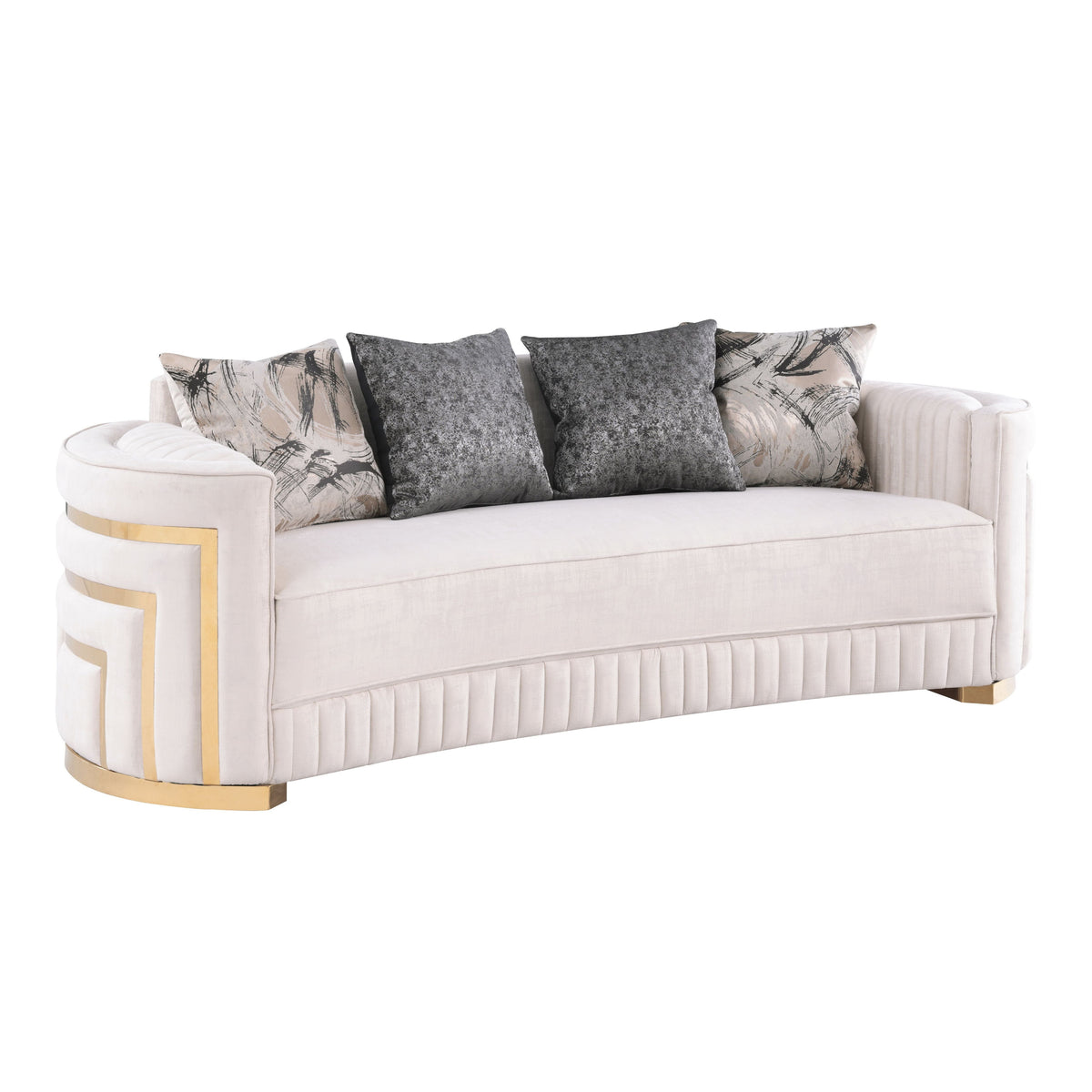 S3300 Minerva 3-Piece Living Room Set Cream
