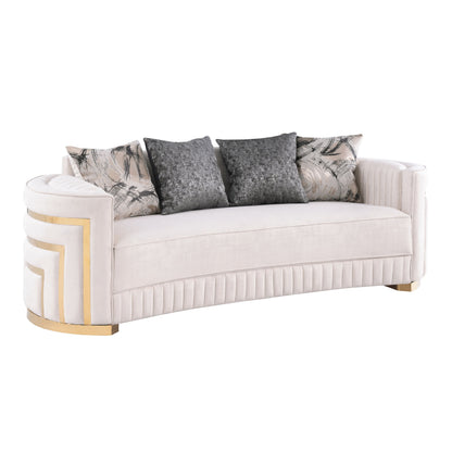 S3300 Minerva 3-Piece Living Room Set Cream