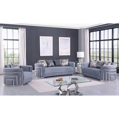 S3300 Minerva Living Room Set Grey