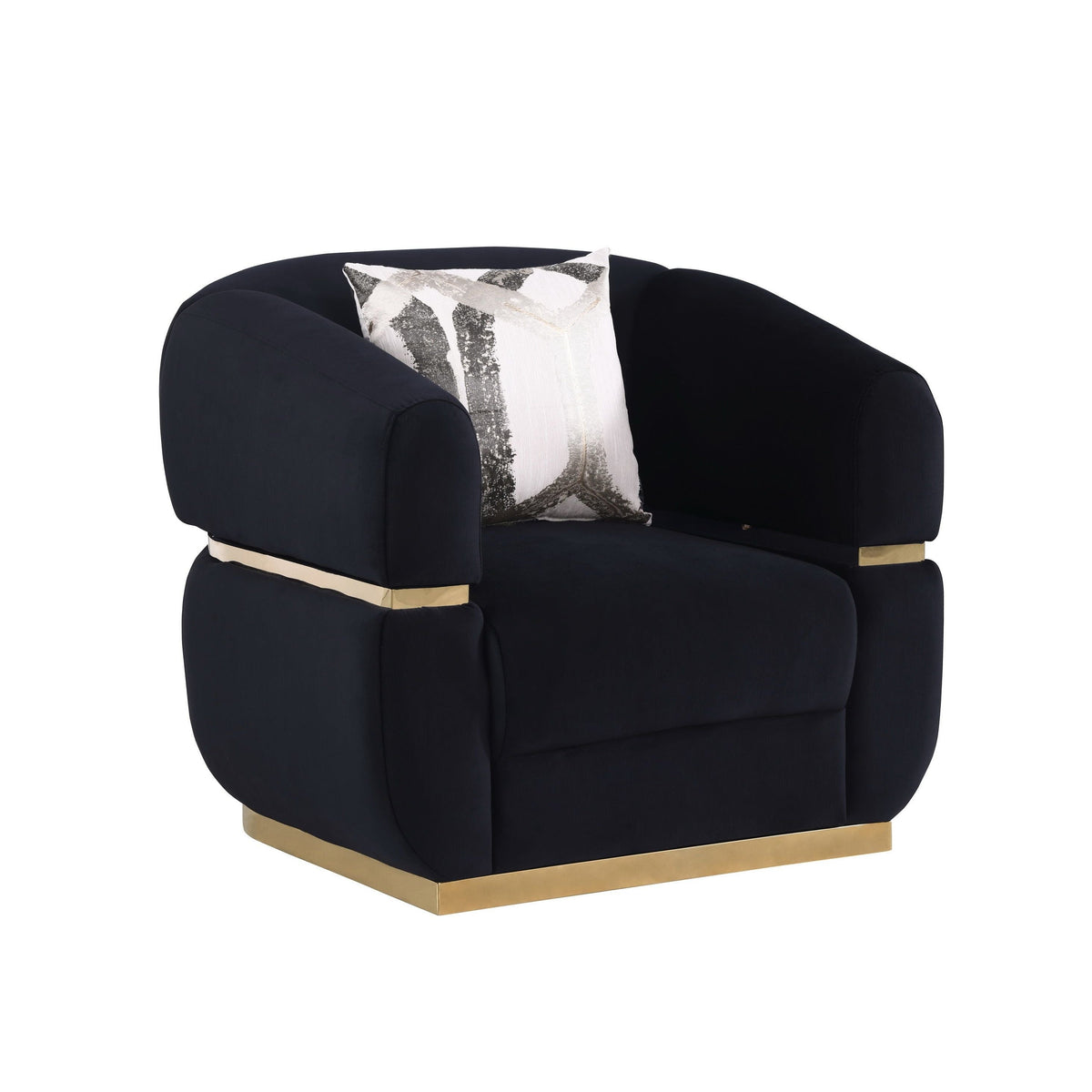 Carmela S3500 Living Room Set Black