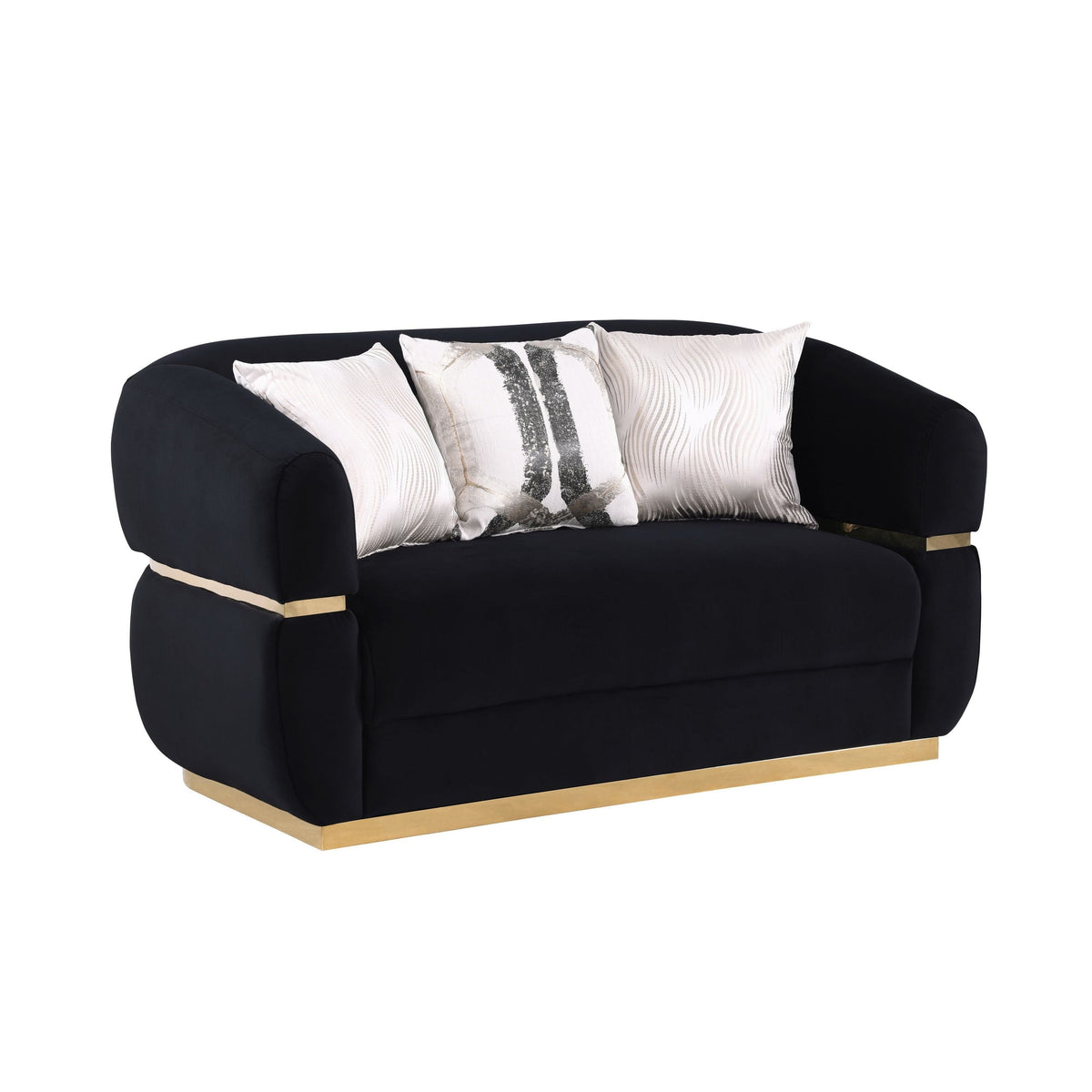 Carmela S3500 Living Room Set Black