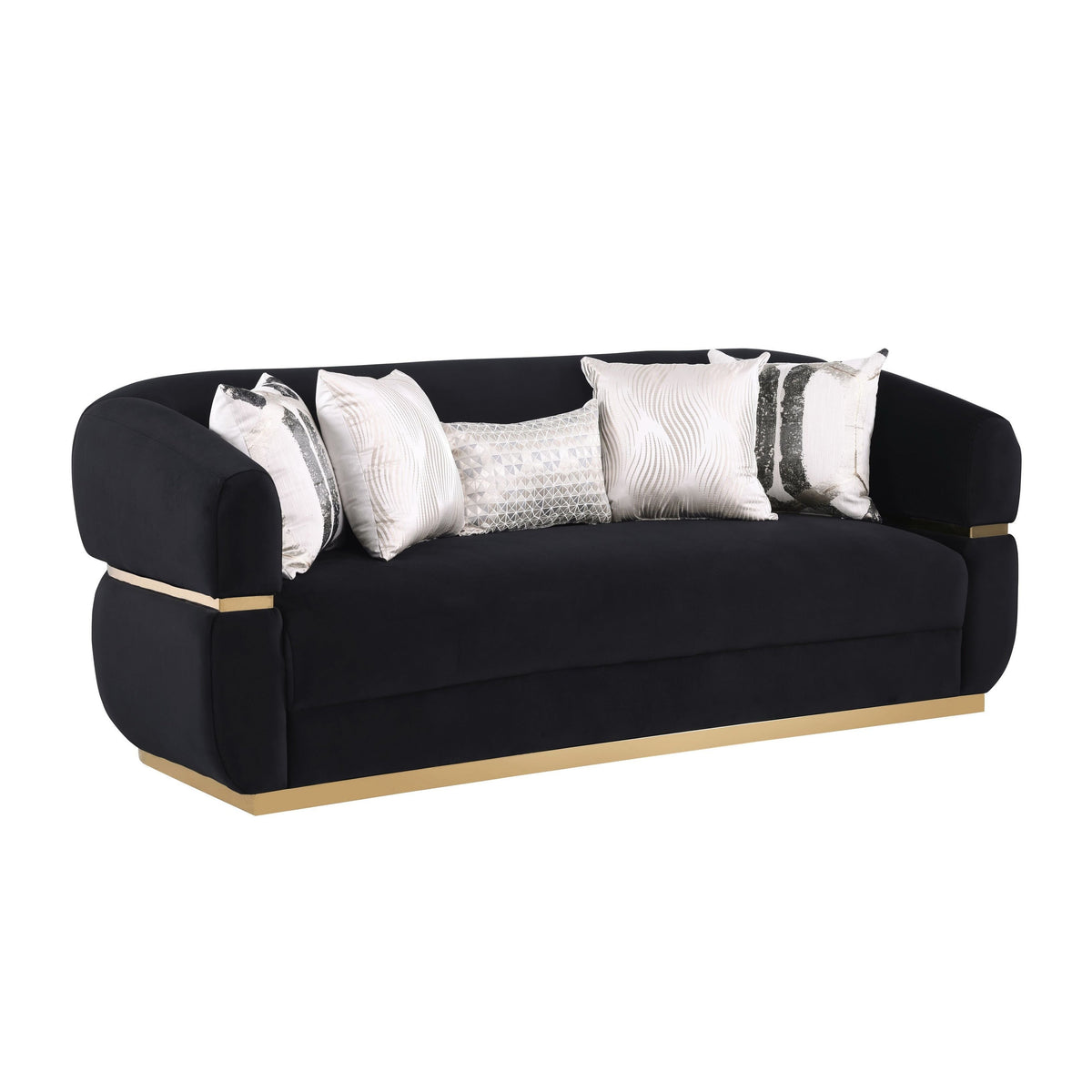 Carmela S3500 Living Room Set Black