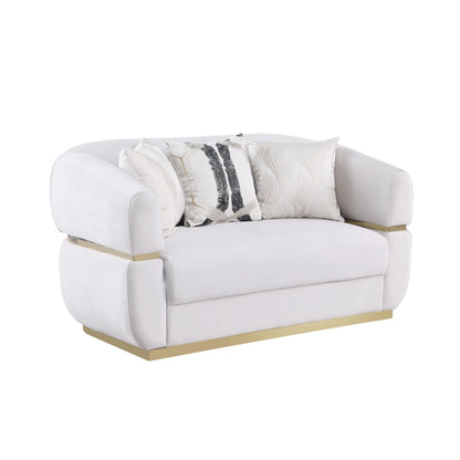 Carmela S3500 Living Room Set Cream