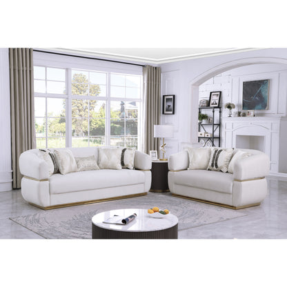 Carmela S3500 Living Room Set Cream