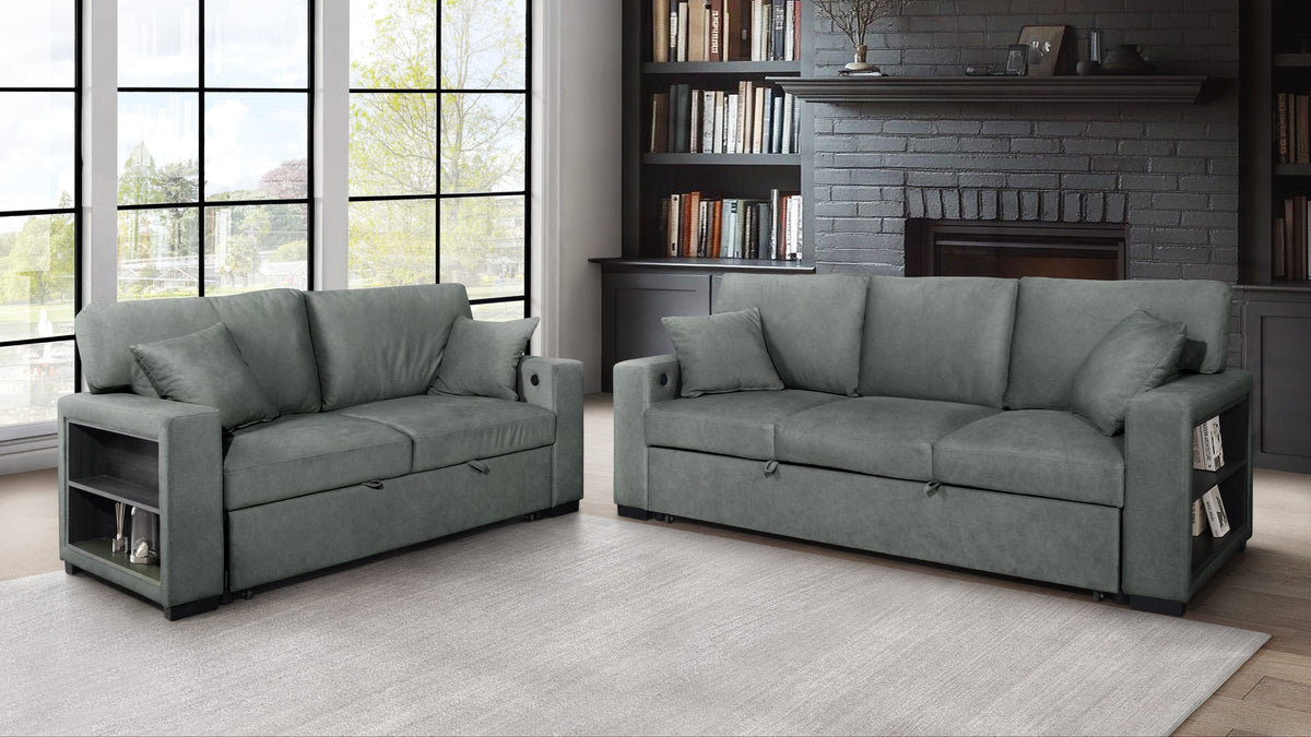 Bexley S3690 Sleeper Sofa Grey
