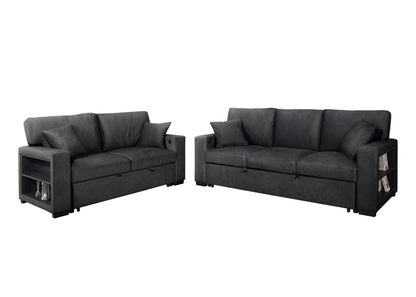 S3690 Bexley Sofa and Loveseat Set Black