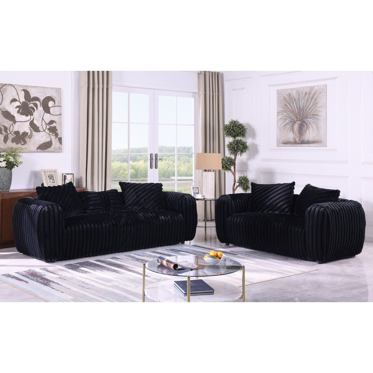 Eli S8809 Sofa Black
